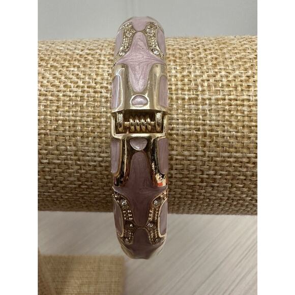 Sequin Nordstrom Colorful Mid-Thin Gold Tone Enamel Hinge Bangle $33 NWOT #13 - Picture 3 of 4